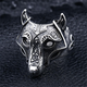 Nordijski prstan Wolf Viking - BR8-534-Black