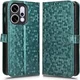 GS Ovitek za Oppo Reno 14 z naslonom, denarnica v obliki rombov, zelen