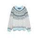VERO MODA Pulover mornarska/svetlo modra/brokat/svetlo siva