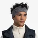 Buff MERINO WIDE HEADBAND, trak, siva 129735