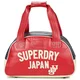 Superdry RETRO ALUMNI BOWLING BAG Rdeča