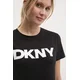 Kratka majica Dkny ženska, črna barva, DP5T9923