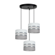 Luster na sajli CORAL 3xE27/60W/230V bela/siva