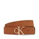 Calvin Klein Ženski pas Round Ck Buckle Suede LV04F7144G Rjava