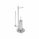 WENKO 22512100 - WC četka UNIVERSALO NEO 30x73 cm nerđajući čelik/srebrna