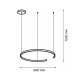 SOLEA 44 LUSTER 48W 3000/4000/6000K SIVA DIM