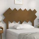Vidaxl Posteljno vzglavje medeno rjavo 122,5x3x80,5 cm trdna borovina