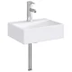 vidaXL Umivalnik za kopalnico Krom 39 x 30,5 x 12,5 cm Kovina