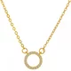 Ogrlica Hollow Circle - zlata KP28447