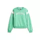 Tommy Jeans Majica VARSITY svetlo zelena/bela