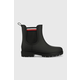 Gumene čizme Tommy Hilfiger Rain Boot Ankle Elastic za žene, boja: crna