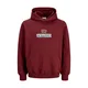 Jack & Jones Junior Majica JORFREDERIKSBERG bordo/črna/bela