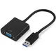 Fast Asia Adapter USB 3.0 tip (M) - VGA (F) crni