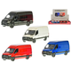Mercedes-Benz Kinsmart Sprinter 13 cm kovinski vzvratni mehanizem - mešanica barv (bela, črna, modra, rdeča)