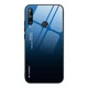 MG Gradient Glass plastika ovitek za Huawei P40 Lite E, črna/modra