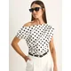Bianco Lucci Bluza Blusen črna/bela