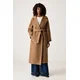 Weekend Max Mara Volneni plašč Tempera 2625016072 Svetlo rjava Regular Fit