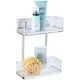 WENKO 22691100-Polica VACUUM-LOC QUADRO ED 25,5x32,5 cm srebrna/sjajni hrom/proziran