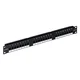 Patch panel Alantec PK-U6-1, 24 vrat, U/UTP, Cat5e, črn