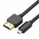 Ugreen HD127 kabel HDMI - micro HDMI 4K 1.5m, črna