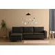Atelier del Sofa Ugaona garnitura Lungo Tamnosiva
