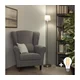 Brilagi - LED stojeća lampa CERIA 1xE27/40W/230V prečnik 20,5 cm siva/mat hrom