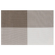 Set of 4 table mats, 45 x 30 cm, Brown
