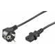 MicroConnect Napajalni kabel Schuko C13, 1,8m črn