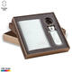 Princ Leather Poklon set, Privezak i futrola za dokumenta, Beli