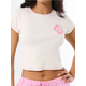 Sinsay - Pamučni crop top - nude