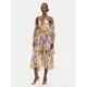 Dixie Cocktail obleka A207W016A Pisana Regular Fit