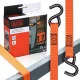 Black+Decker povezovalni trak za pripenjanje, 5m, do 350KG, najlon, oranžna, črna