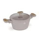 Lonec s pokrovko in titanovo površino Taupe 20cm 55507