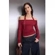 Trendyol Milla ženska bluza Twoaw26Bz00197, bordo