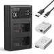 K&F LP-E8 Digital Camera Dual Battery with Dual Channel Charger for Canon