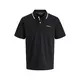 JACK & JONES Majica JJBLAZE črna/bela