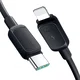 Joyroom Kabel serije Multi-Color A14 USB-C – iPhone Lightning 20 W, 1,2 m – črn
