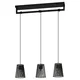 Eglo 390003 - Luster na sajli BOGOTA 3xE27/40W/230V crna