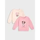 Sinsay - Pamučni crewneck duksevi sa printom 2 pack Minnie Mouse - krem