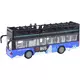 slomart LEAN TOYS Dvoplaščni mestni avtobus 1:16, mestni, modri