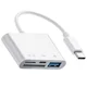 KETTZ Čitač kartica 4 u 1, USB Tip C, 3.0, Beli