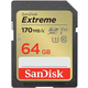 SanDisk Extreme PLUS 32GB SDXC spominska kartica 170MB/s in 80MB/s branje/pisanje, UHS-I, Class 10, U3, V30