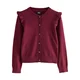 Next Pletena jopa burgund