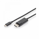 Digitus kabel USB TipC-DisplayPort 1,8m črn AK-300333-020-S