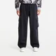 Superge Jordan Brooklyn Mens Oversized Fleece Cargo Pants Black/ Dk Smoke Grey L