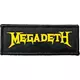 Megadeth Logo Našitek za šivanje