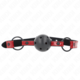 GAG Kink Shiny Leatherette Red/Black (4,5 cm)