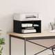 Držač za printer Crni hrast 40 x 32 x 22,5 cm Konstruirano drvo