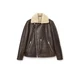 AllSaints Zimska jakna temno rjava/off-bela