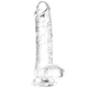 SuperLove Realistic Jelly Dildo with Balls 29cm Clear
